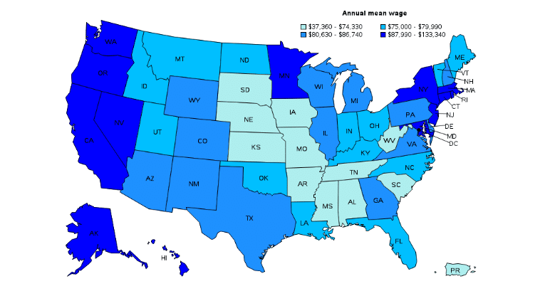 Registered nurses across the state in the USA