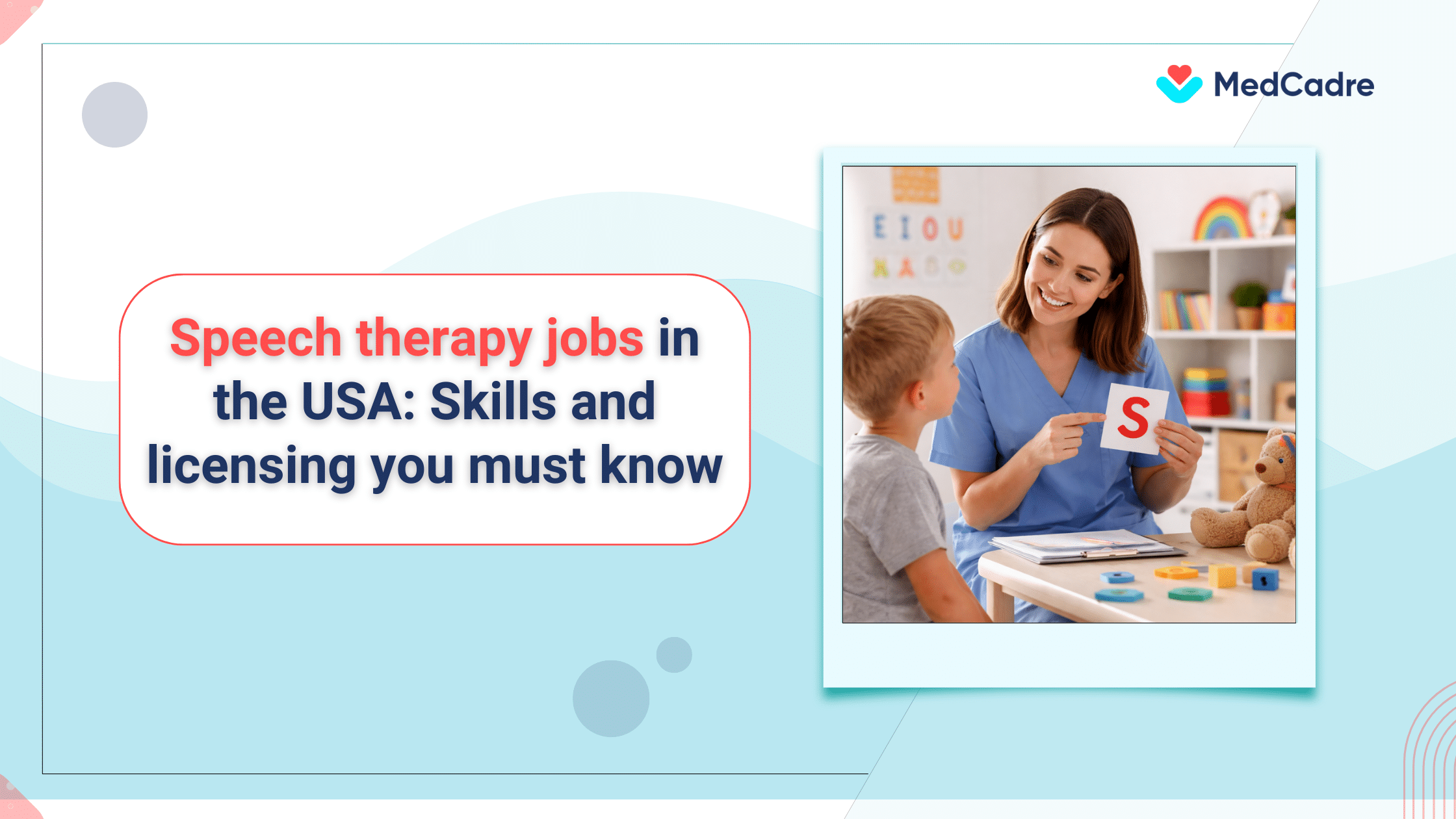 Speech therapy jobs in the USA